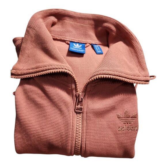 Adidas Rose Pink Track Jacket Dress Women's Size Small Y2K Streetwear Athleisure - Picture 12 of 12